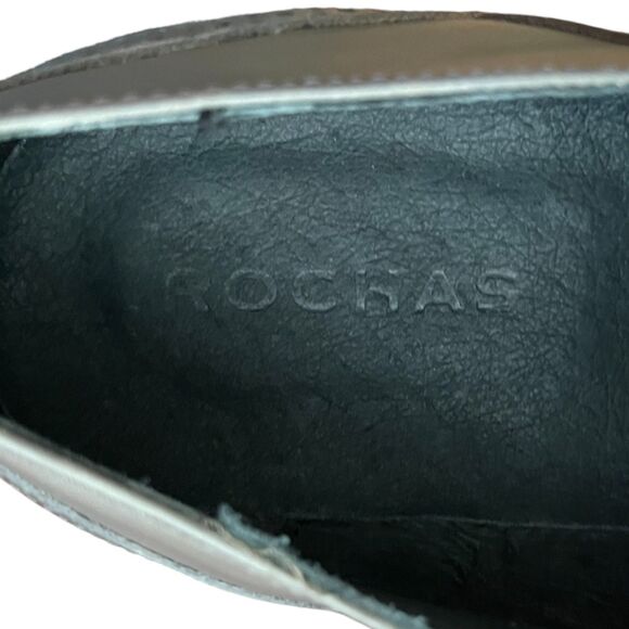 ROCHAS EU 46 / US 13 Grey Semi Brogue, Oxford Dress Shoes, Retails for $205